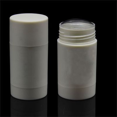 50ml PP রাউন্ড ডিওডোরেন্ট স্টিক বোতল 43MM বড় আয়তনের খালি কসমেটিক পাত্রে