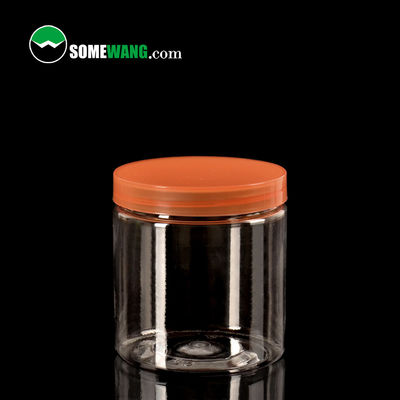 250ml স্মুথ সারফেস প্লাস্টিক ক্লিয়ার জার কসমেটিক ফুড গ্রেড প্লাস্টিক জার