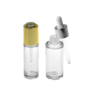 বিলাসবহুল প্রসাধনী 40ml PETG কসমেটিক বোতল অপরিহার্য তেলের ধারক উইথড রপার ওডিএম