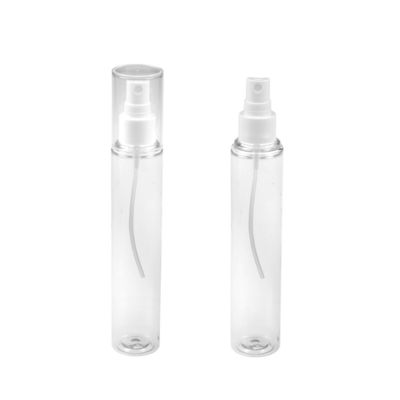 106mm সিলিন্ডার ফ্ল্যাট পেট বোতল বড় কভার 100ml স্বচ্ছ প্লাস্টিকের বোতল