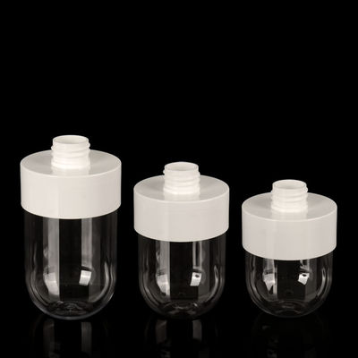 পাম্প সহ 200ml 250ml 300ml PET প্লাস্টিক জার 28mm প্লাস্টিক লোশন জার