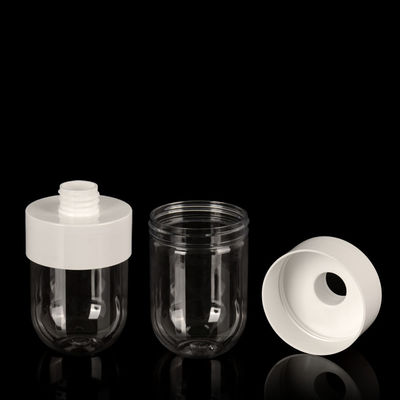 পাম্প সহ 200ml 250ml 300ml PET প্লাস্টিক জার 28mm প্লাস্টিক লোশন জার