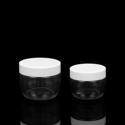 ভারী ওয়াল 30ml 50ml PET প্লাস্টিক স্কিন কেয়ার খালি ক্রিম জার প্যাকেজিং