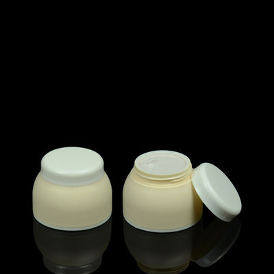 30ml 50ml 100ml খালি পিপি ক্রিম জার বোল আকৃতির BPA ফ্রি ক্লিয়ার প্লাস্টিক জার ঢাকনা সহ