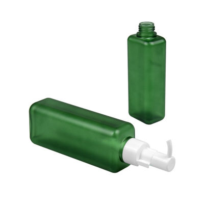 150ml 185ml PETG কসমেটিক বোতল স্কয়ার শেপ বডি লোশন পাম্প বোতল 24/410