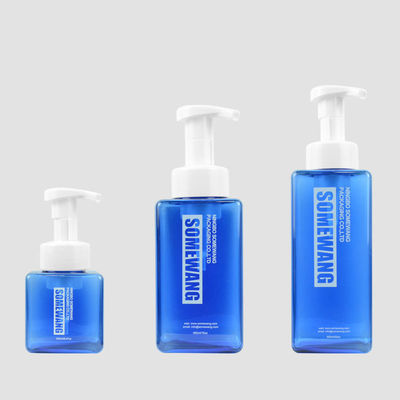 280ml 480ml 650ml PETG কসমেটিক বোতল স্কোয়ার PETG ফোম সাবান বোতল