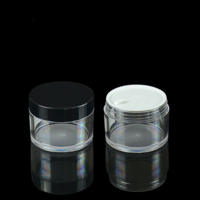 55mm 100ml PETG কসমেটিক জার ক্রিম জার প্যাকেজিং লেবেলিং