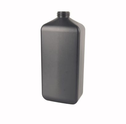 950ml 32/410 PE কসমেটিক বোতল ফ্ল্যাট স্কয়ার HDPE স্কিন কেয়ার পাম্প বোতল