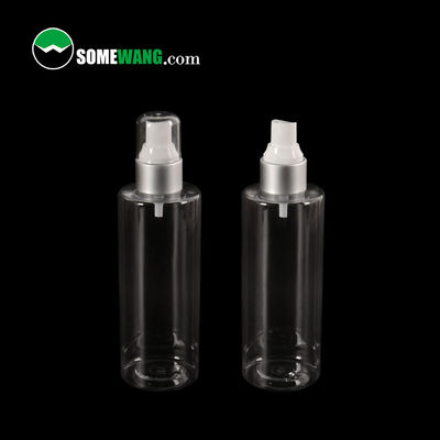 250ml প্লাস্টিক PET কসমেটিক বোতল খালি লোশন ফ্ল্যাট শোল্ডার বোতল