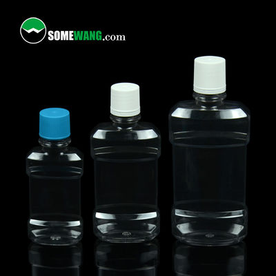 100ml / 250ml / 500ml কসমেটিক PET বোতল কাস্টমাইজড মাউথওয়াশ বোতল