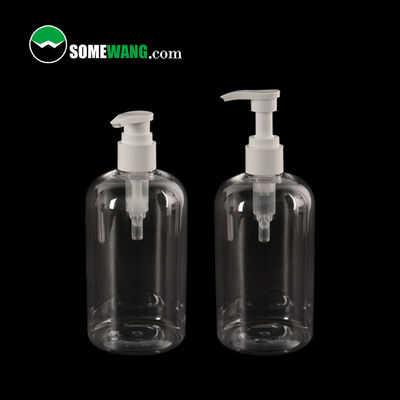 পাম্প স্প্রেয়ার কসমেটিক প্যাকেজিং সহ 100ml / 200ml / 500ml শ্যাম্পু শাওয়ার PET প্লাস্টিকের বোতল