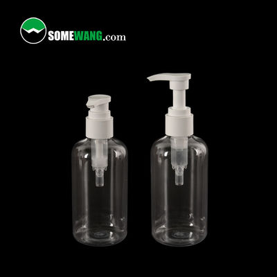 পাম্প স্প্রেয়ার কসমেটিক প্যাকেজিং সহ 100ml / 200ml / 500ml শ্যাম্পু শাওয়ার PET প্লাস্টিকের বোতল