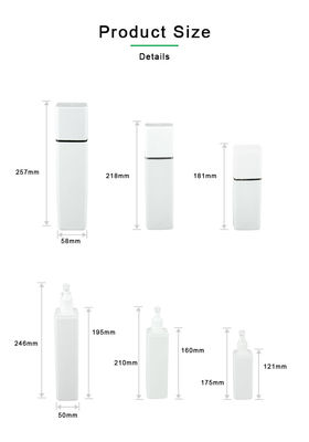 বাইরের কভার শ্যাম্পুর বোতল সহ 300ml 400ml 500ml PE বোতল